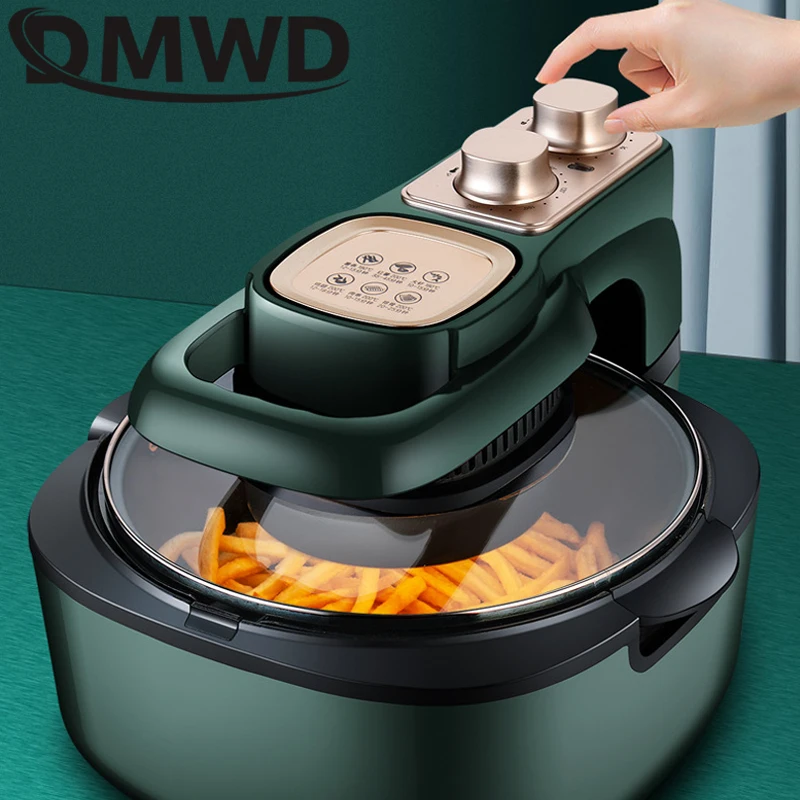 DMWD 6L Electric Fryer Chicken Oil Free Fryer Health Non-stick Pizza Fries Cooker Large Capacity Multifunction Oven