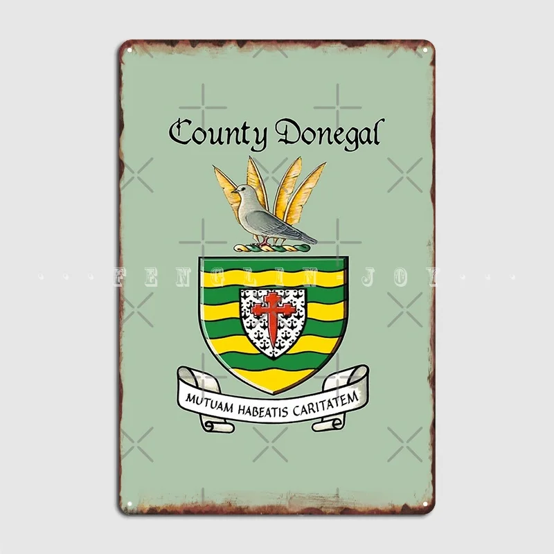 County Donegal Ancient Crests Metal Sign Cinema Kitchen Club Bar Printing Poster Tin Sign Poster