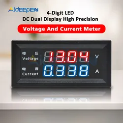 M4430 Mini voltmetro digitale amperometro DC 100V 200V 10A pannello Amp Volt tensione misuratore di corrente Tester rilevatore doppio Display a LED