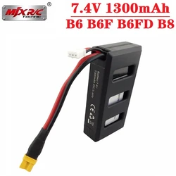 Batteria li-po originale MJX B6 B6F B6FD B8 RC Drone elicottero 7.4V 1300Mah per MJX Bugs 6 RC Quadcopter batteria ricambi