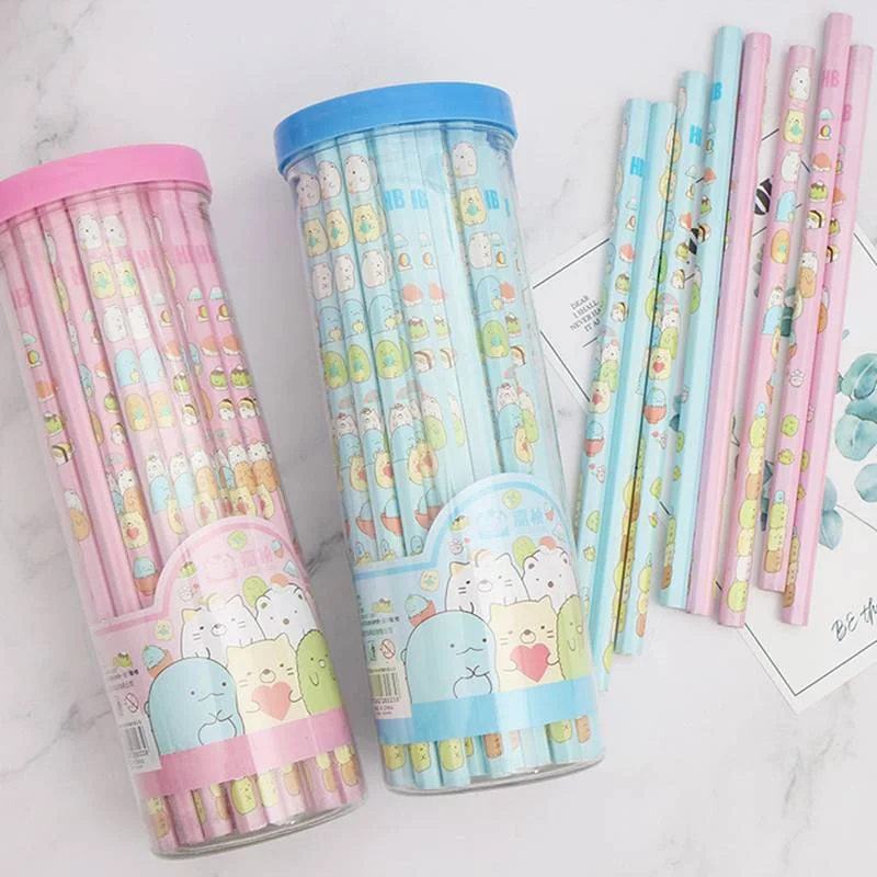 5Pc/Set San-X SUMIKKO GURASHI Cute Cartoon Animal Pencil HB Sketch Items Drawing Stationery School Office Supplies for Kids Gift