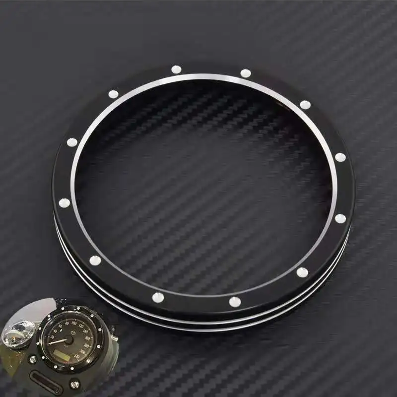 Motorcycle Speedometer Trim Bezel Fit For Harley Sporster 883 1200 XL Dyna Street Bob Low Rider Speedmeter Rings