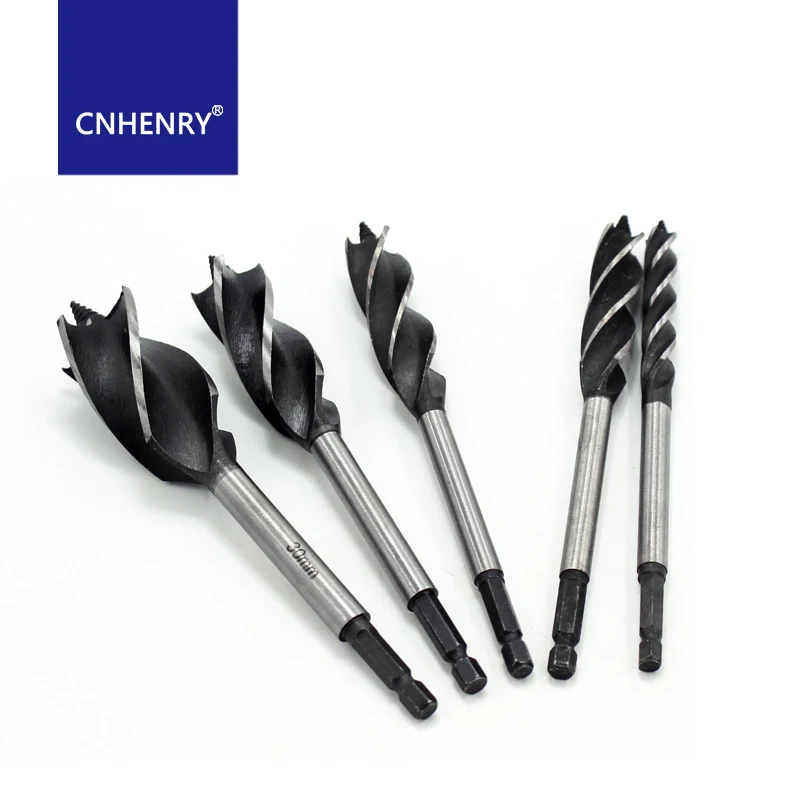 

Woodworking Auger Drill Bit 4 Flutes Auger Drill Bit Lengthen Wood Drill Bit Cut Drilling Tool Wood Hole Cutter Door Lock