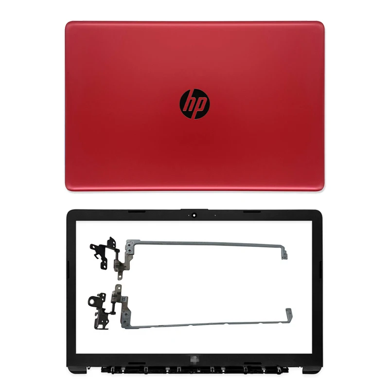 

New For HP 15-DA 15-DB 250 G7 255 G7 Laptop LCD Back Cover/Front Bezel/Hinges Rear Lid Top Back Cover Red 15.6 Inch