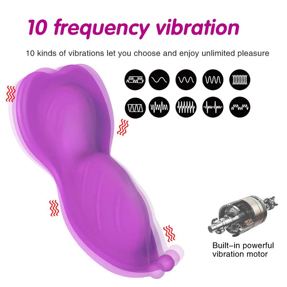 BOMBOMDA Clitoral Stimulator Portable Panty Vibrator APP Remote Control Invisible Vibrating Egg Sex Toys for Woman Wearable