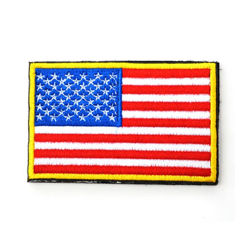 United States Embroidered Patches USA US Patch Emblems Appliques Embroidery Patches For Clothing Backpack Cap