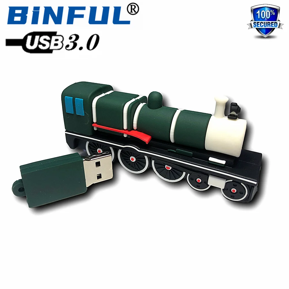 

Флеш-накопитель BINFUL Cartoon New Fast USB 3,0, поезд, USB, 128 ГБ, 4 ГБ, 8 ГБ, 16 ГБ, 32 ГБ, 64 ГБ, 256 ГБ