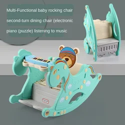 Baby Rocking Chair Music Trojan Rocking Horse Toy Children Rocking Horse Gift Wholesale Swinging Chair