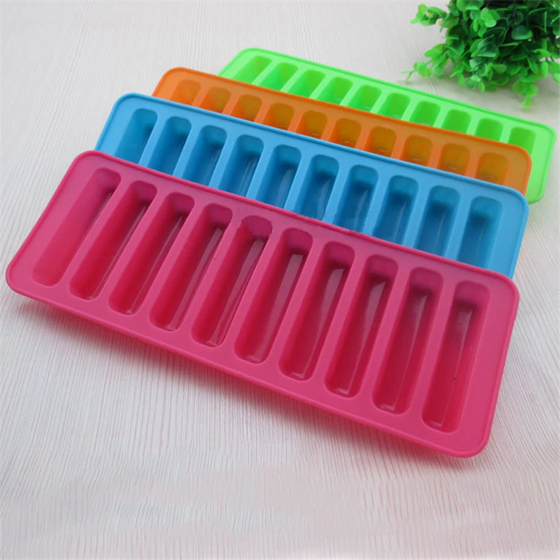 Creative Silicone Ice Cube Tray Mold Finger 10 Grid Chocolate Mold Tray For Water Bottle Ice Cream Pudding Maker Mold Bar Kitche image 3
