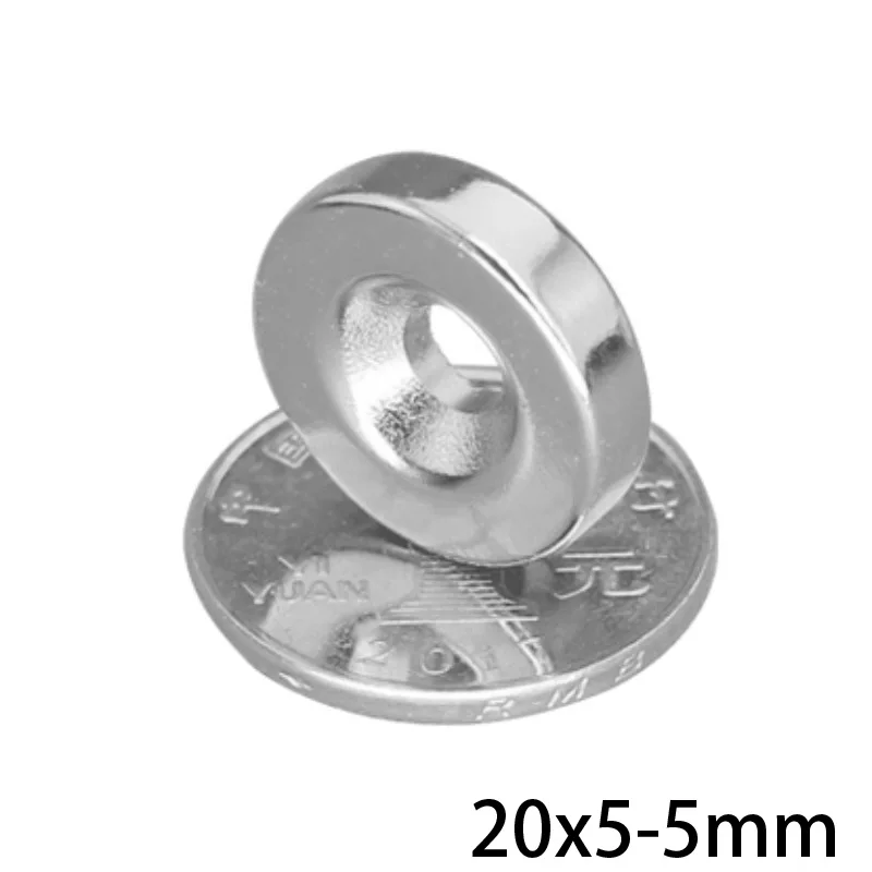 20x5-5 Disc Powerful Magnetic Rare Earth Neodymium Magnets Strong 20*5-5 round Magnet with hole 5mm 20*5