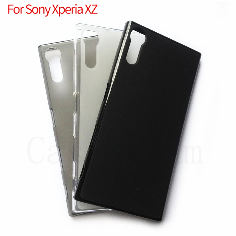 Matowy miękki futerał TPU do Sony Xperia XZ XZS / XZ Premium XZPremium F8332 silikonowy Ultra cienki Slim tylna okładka