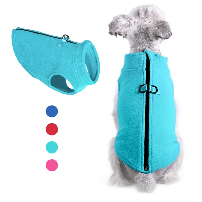 Winter Fleece Dog Clothes Jacket with Buckle Warm Pet Clothing Puppy Coat for Small Dogs Chihuahua Dachshund French Bulldog