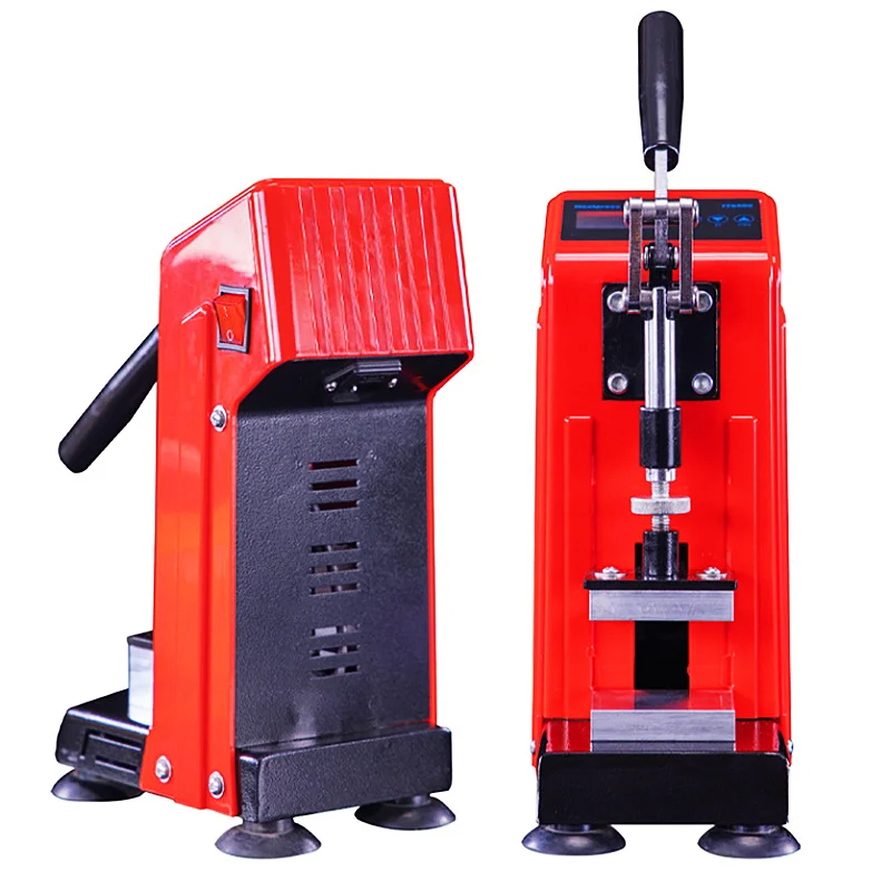 1 Ton Heat Press Machine 6*12cm 2.4*4.7inch Manual Rosin Press Easy Operate Portable Dual Heating Plates Oil Extractor CH2034