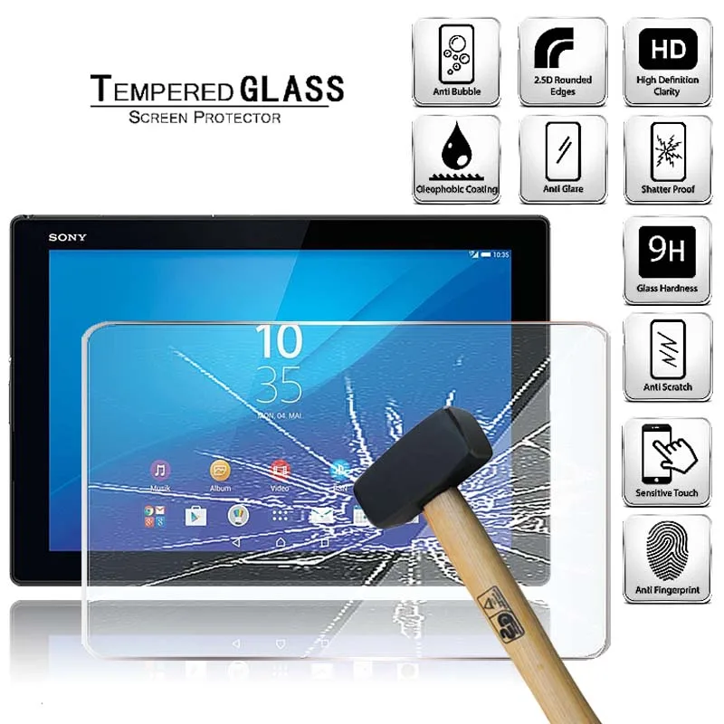 Tablet Tempered Glass Screen Protector Cover for Sony Xperia Z4 Tablet 10.1