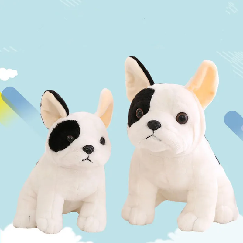 

15/22cm French Bulldog Plush Toys Sitting Pose Mascot Shadows Stuffed Soft Dolls For Kid Birthday Gift