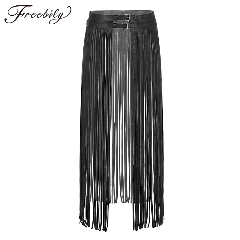 

2020 New Spring Summer Pu Leather Long Tassel Brief Personality Girdle Decoration Belt Women Fashion Tide All-match Skirt Belts