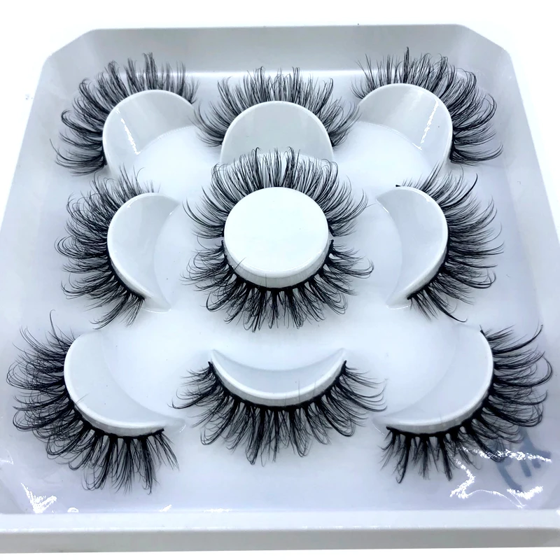 5 Paar flauschige Wimpern 8–25 mm 3D-Nerzwimpern lange dicke natürliche falsche Wimpern Großhandel Wimpern Anbieter Make-up Nerzwimpern – Detail 18