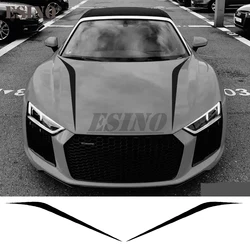 2 x New Styling Auto DIY Styling Decals Stripes Car Body Vinyl Decals Hood Cover Stickers Vinyl Films