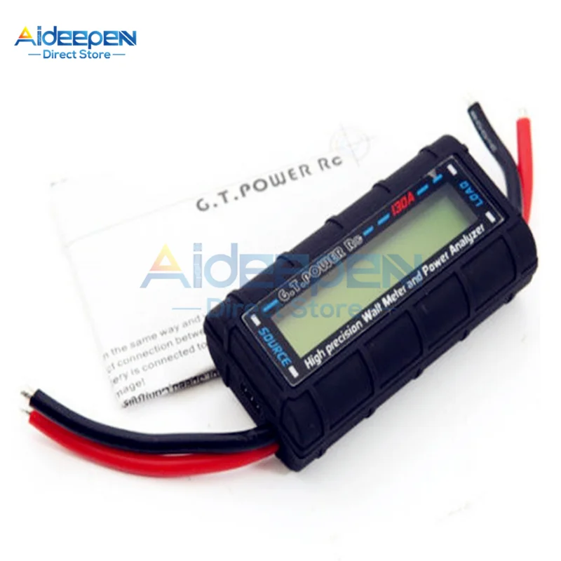 130A 60V LCD Digital Display Wireless Battery Tester Watt Meter Power Volt Amp Monitor Analyzer For RC Model Airplane