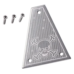 Tooyful  Rod Cover Plate with 3 Pcs Mounting Screws for Jackson Electric Guitar