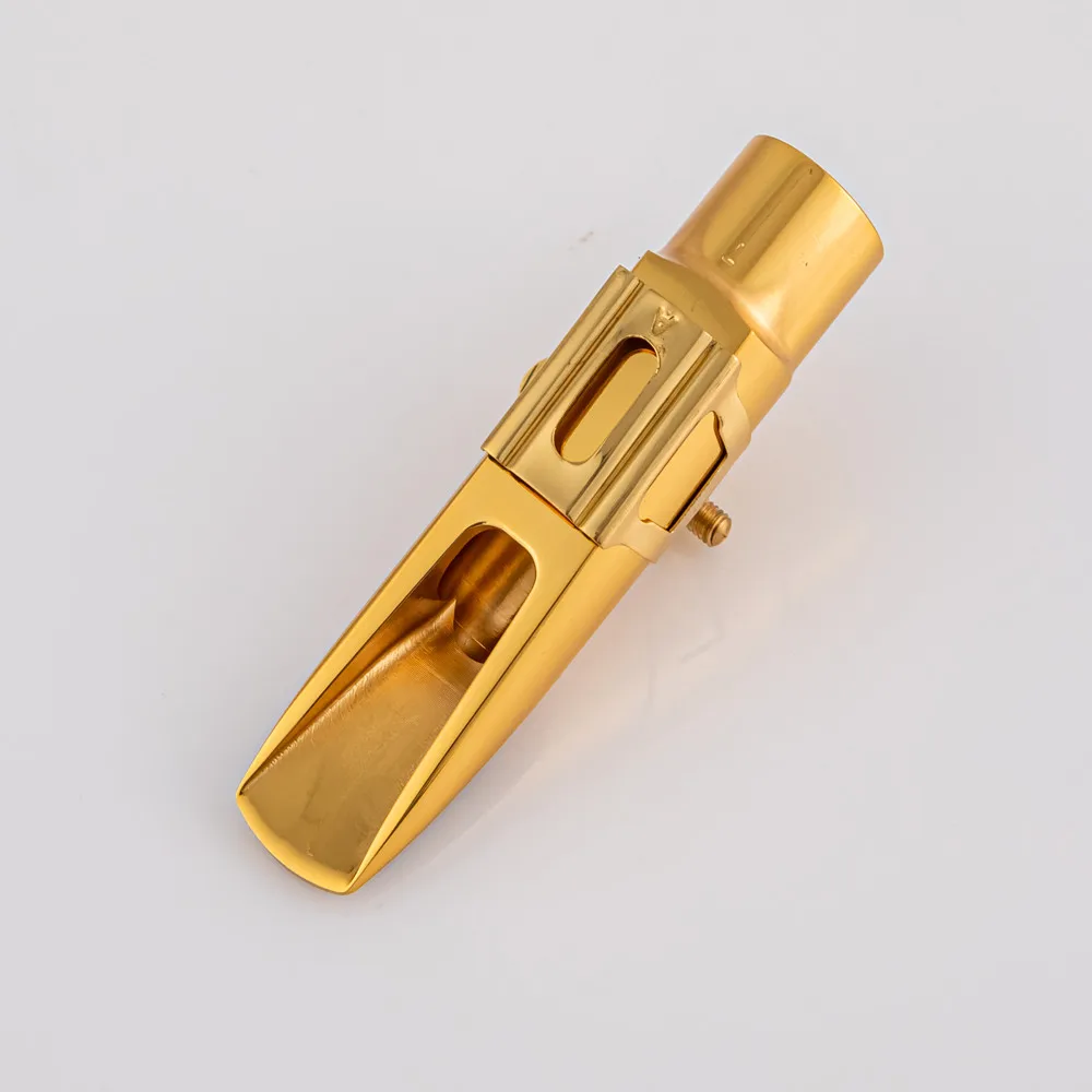 Professional  Alto Saxophone Metal Mouthpiece Gold Lacquer Mouthpiece Sax Aisiweier Mouth Pieces 56789