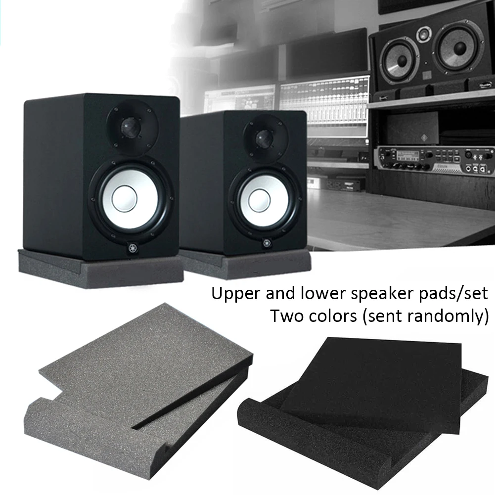 

5-inch 1 set Sponge Studio Monitor Speaker Acoustic Isolation Shock-proof Foam Isolator Pads monitores de estudio random color