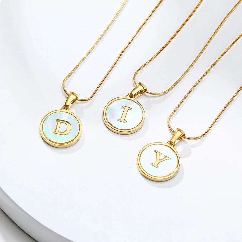 Vnox مزاجه الأولي عملة قلادة للنساء هندسية ساحة قلادة مستديرة هدية عيد الميلاد إلى GF زوجة ابنة #6