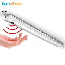 Modern LED Under Cabinet Lamp Hand Sweep Sensor Switch EU Plug Bedroom Wardrobe Closet Night Light Kitchen Bar Line Strip Lights