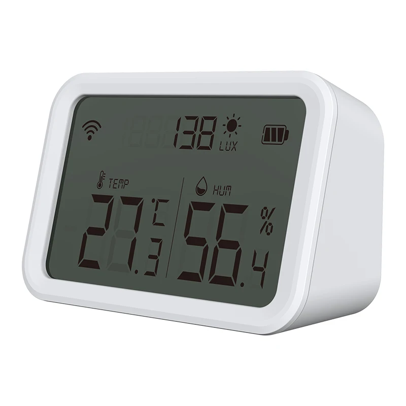 ZigBee Temperature Humidity Sensor Luminous Intensity Digital Thermometer Meter Wireless Weather Station Home Tuya Smart Life