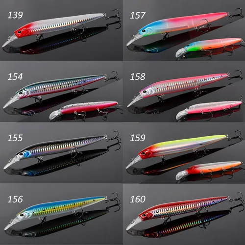 Imagen 2 del producto NOEBY-Señuelos de Pesca de pececillo que se hunden, 135mm, 41g, Wobblers de fundición larga, cebo duro, Jerkbait, pececillo pesado para aparejos de pesca de lubina