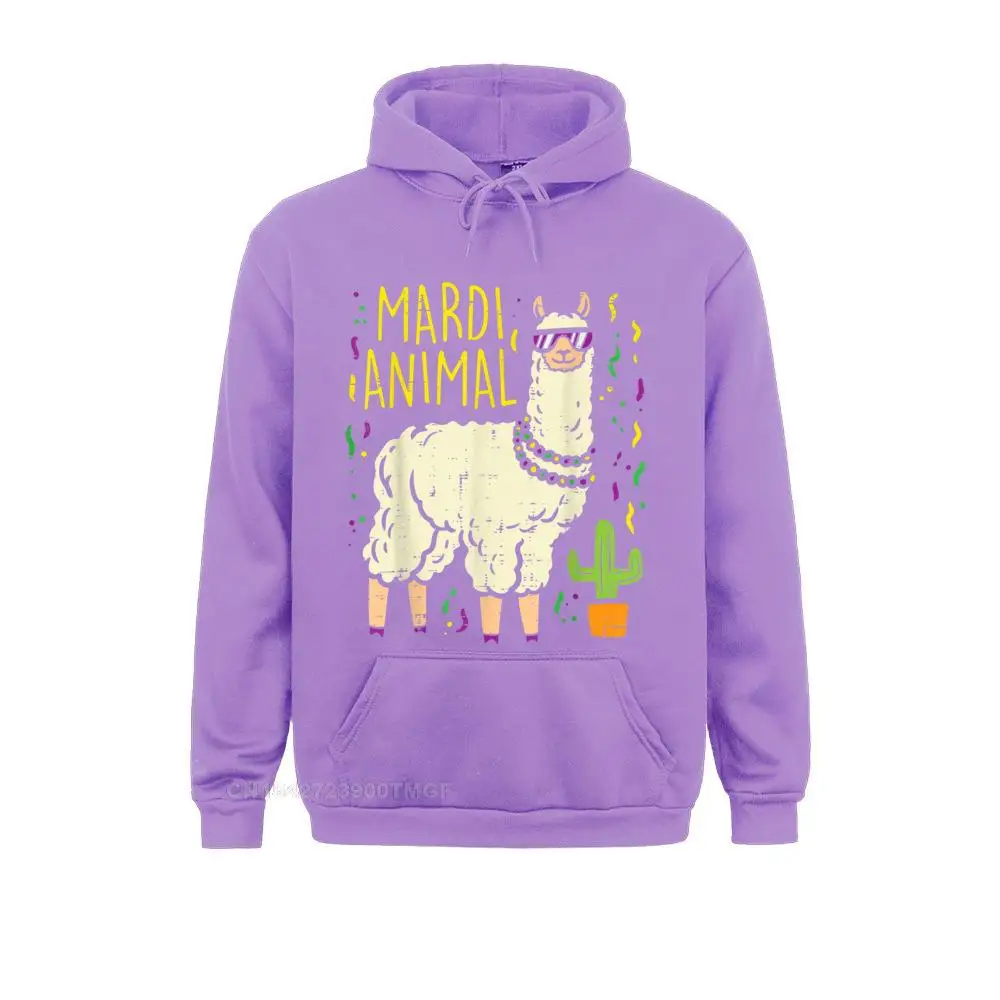 Hoodies Men Sweatshirts Mardi Gras Llama Party Animal Funny Alpaca Carnival Oversized Hoodie comfortable Sportswears New Coming