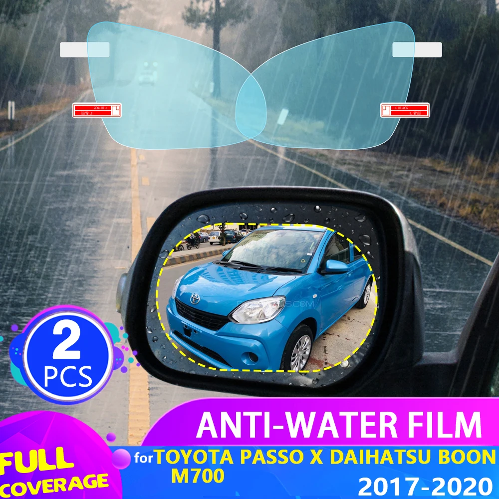 Película adesiva para retrovisor de carro, para toyota passat x moda daihatsu boon m700 2017 ~ 2020, cobertura completa anti chuva
