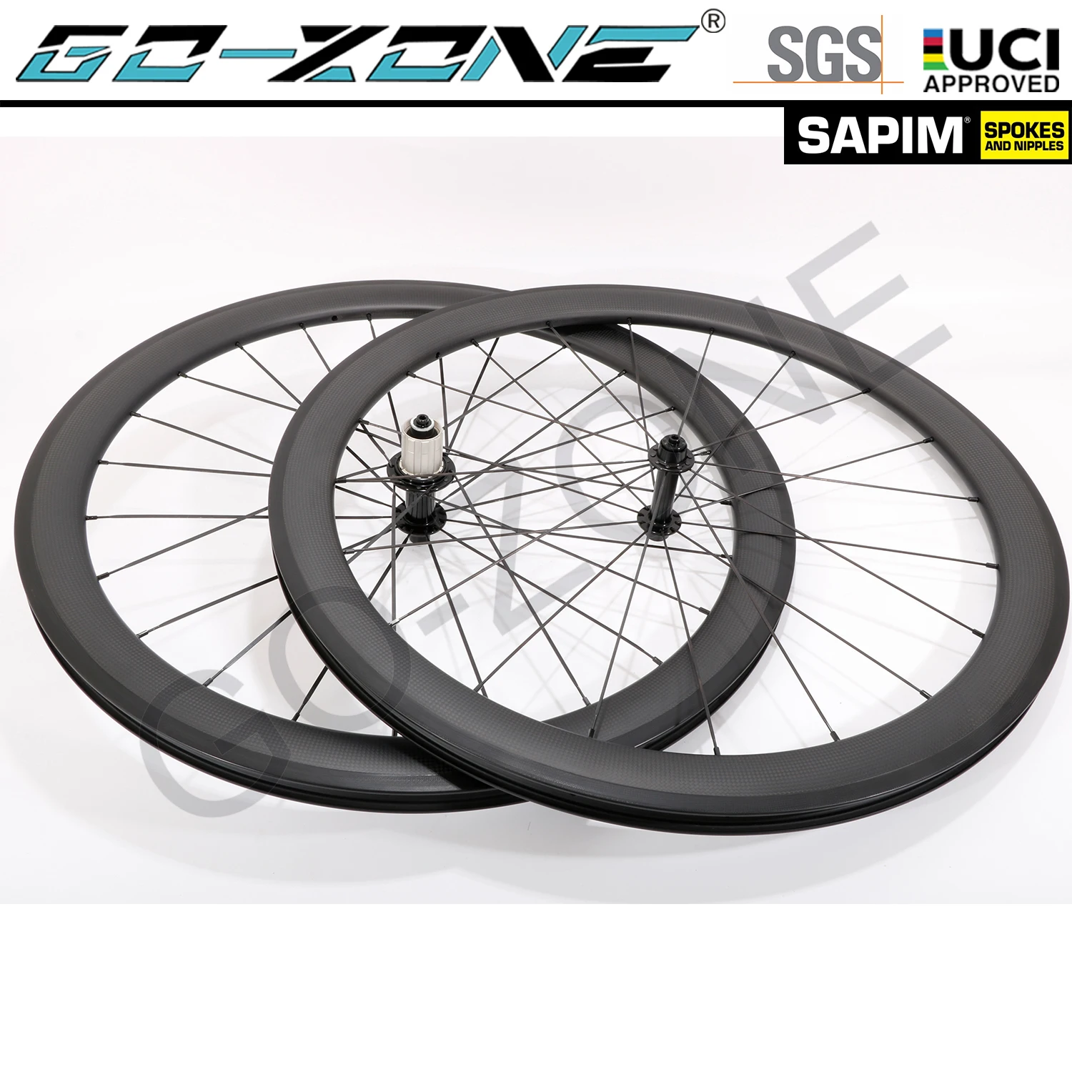 New Clincher Tubeless Tubular Rim Brake 26mm Carbon 700c Wheelset High TG 255°C Powerway R13 Sapim Carbon Road Rim Brake Wheels