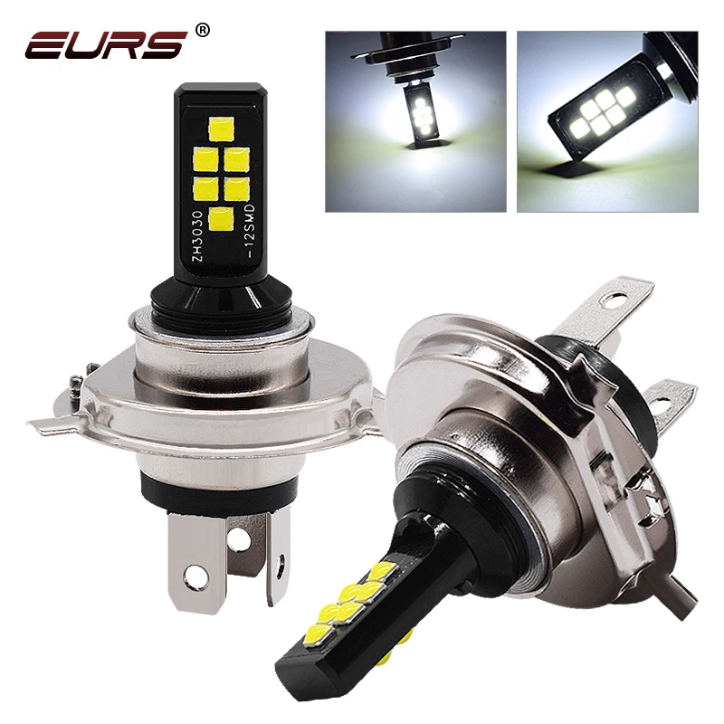 1PCS H4 Led Bulbs Fog Running Light 6000K 3030 12SMD H1 H3 H7 H8 H11 9005 9006 880 Univeral Canbus Lamp Car Fog Front Head Light