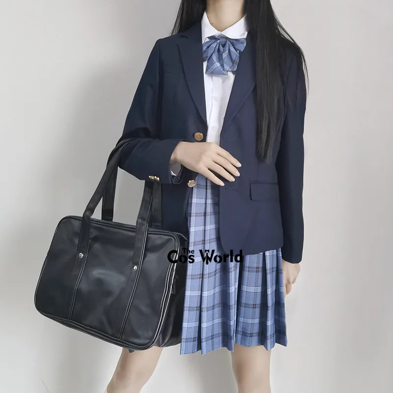 Chaqueta de manga larga para mujer, trajes de Color sólido, abrigos, ropa de exterior para uniforme escolar JK, ropa para estudiantes, primavera y otoño