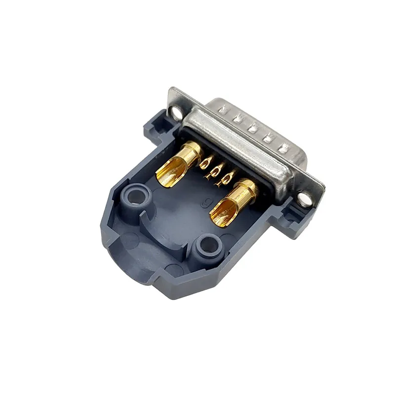 1PCS 7W2 Gold plated high current Connector D-SUB adapter 5+2 plug jack Machined Pin Full Gold Flash Wire 20A 30A 40A image 3