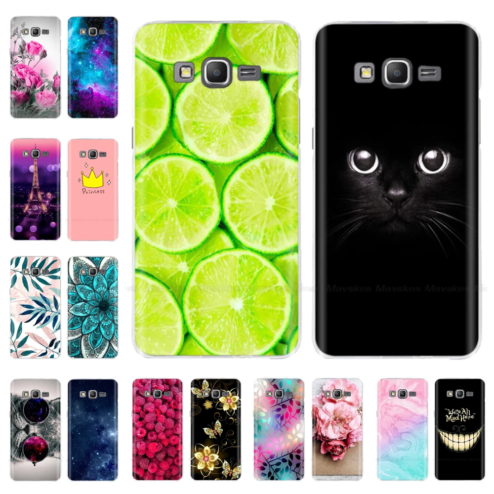 Soft TPU Flower Cases FOR Samsung Galaxy Grand Prime Case Cover G530 G530H G531 G531H G531F Bumper FOR Samsung Grand Prime Cover