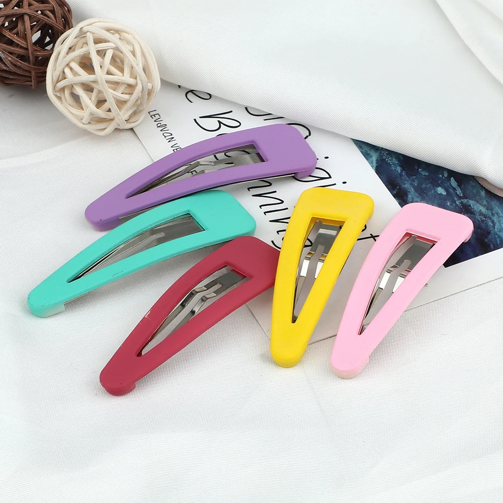 5pcs Cute Hair Clips Set Candy Color Beautiful BB Hairpins for Girls Children Metal Barrettes Hair Accessories Lovely Jewelry