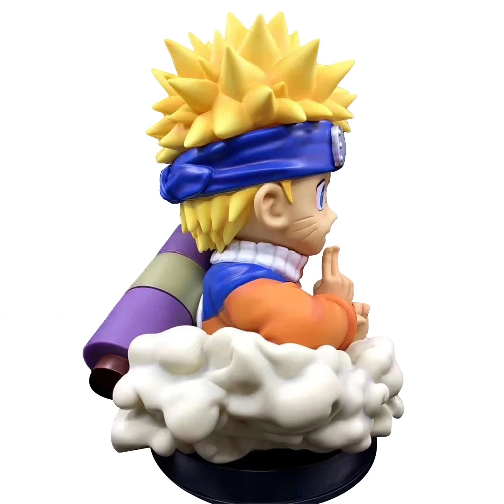 Naruto Shippuden Uzumaki Action Figure Anime Model Childhood Q Version Portrait PVC 50cm Statue Toy Figma