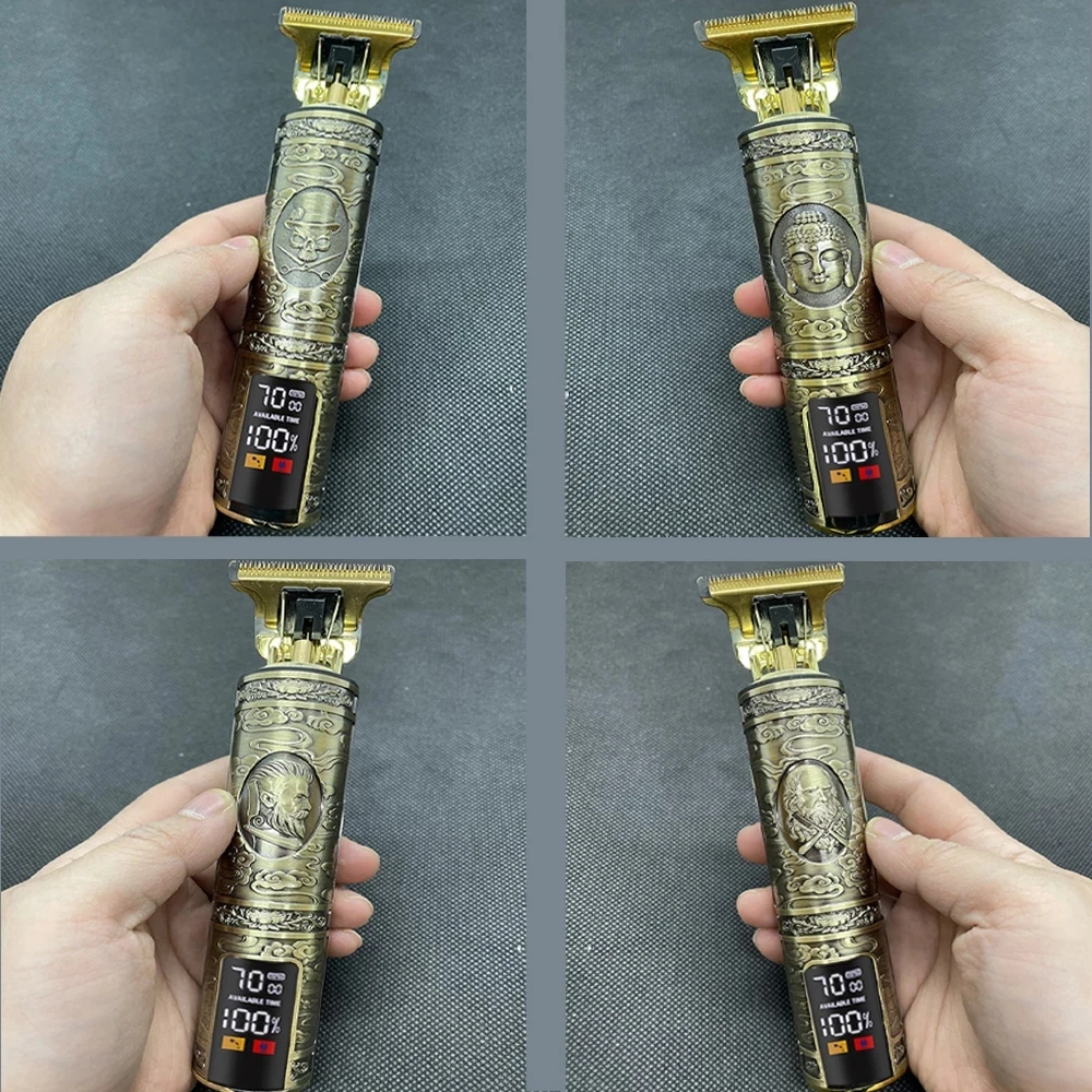 男性用のプロ用バリカン,理髪店用の電気バリカン,ヘアカットとあごひげ,t9