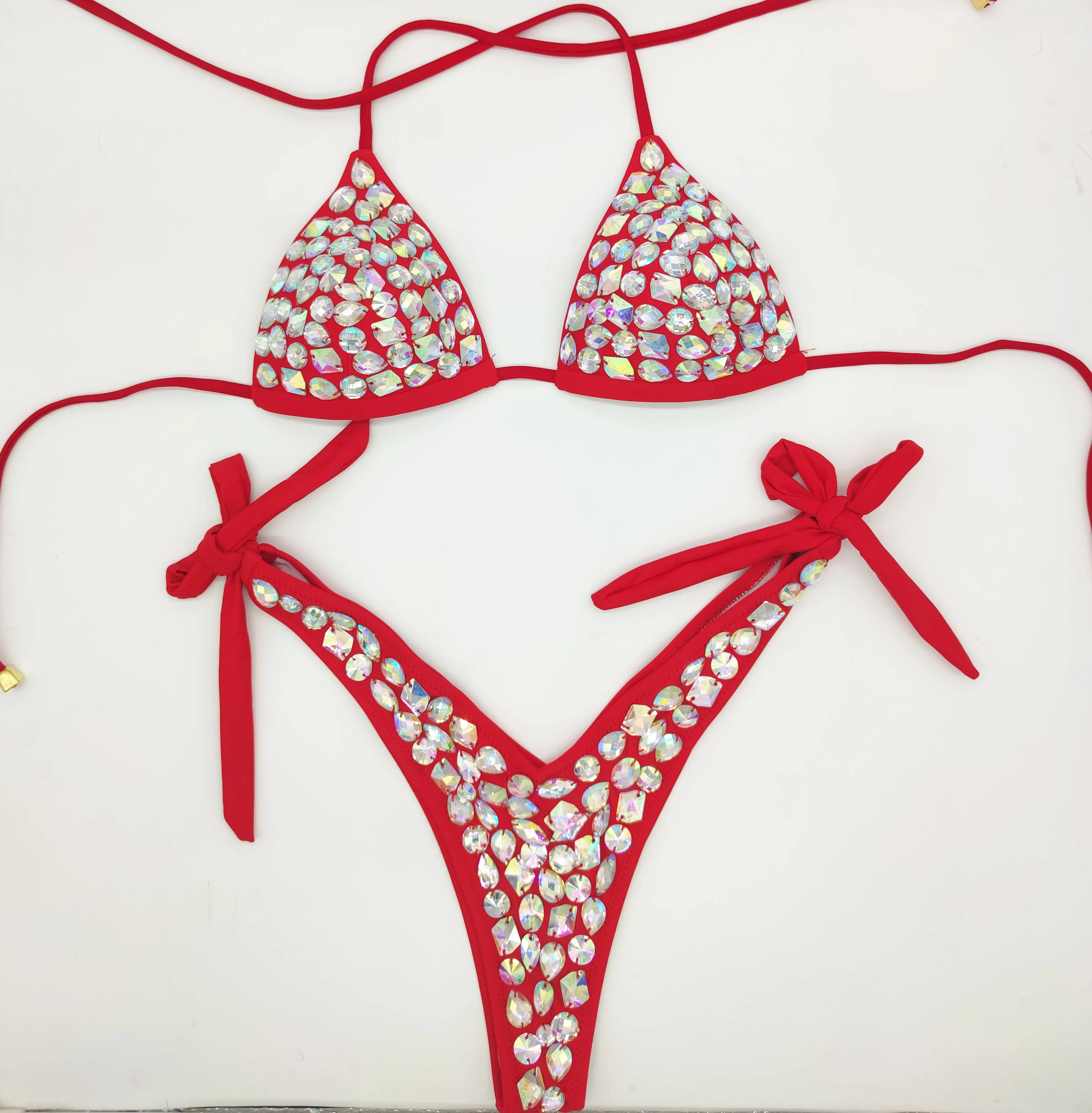 2020 venus vacation new diamond bikini set rhinestone swimwear crystal bathing suit sexy women biquini bling stones swimsuit
