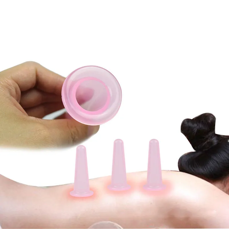 1 Pcs New small Face cups anti cellulite vacuum silicone massage cupping cups 3.7cm * 8cm Face and Back Health Care