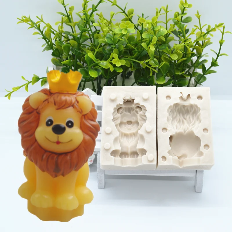 

Cute Little Lion 3D Silicone Resin Mold DIY Cake Pastry Fondant Moulds Dessert Chocolate Lace Decoration Kitchen Baking Tools