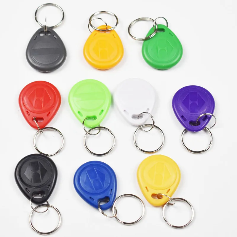 10pcs/Lot 125Khz Proximity RFID EM4305 T5577 Smart Card Read and Rewriteable Token Tag Keyfobs Keychains Access Control