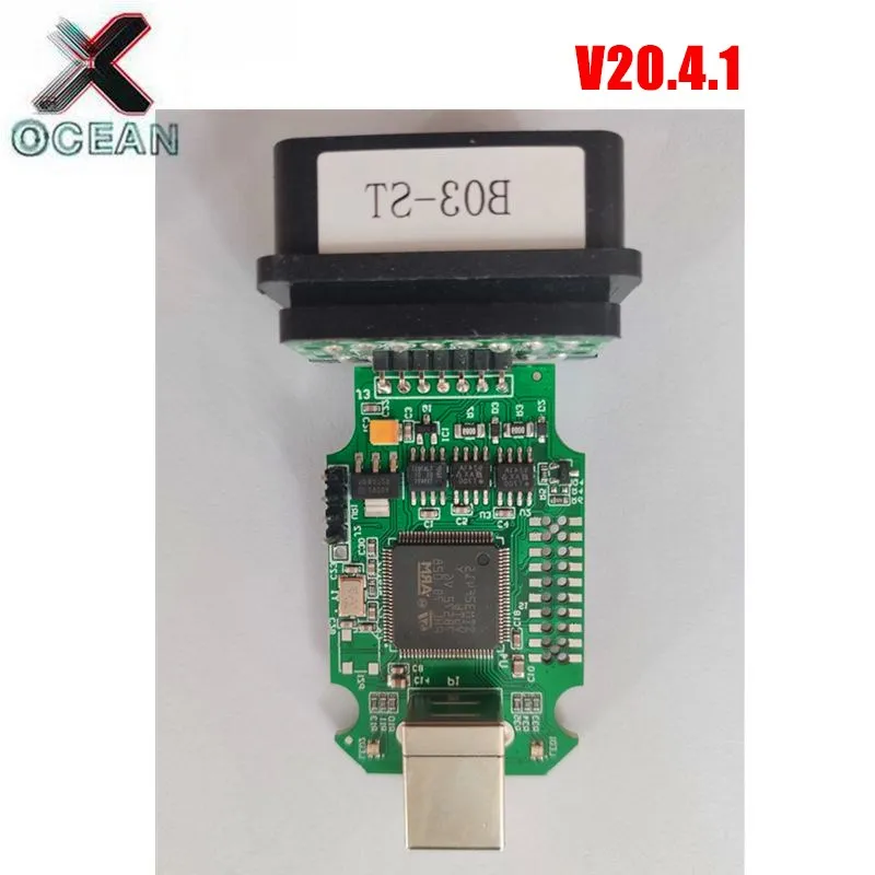 

Without Loader V20.4.1 Car Diagnostic cable STM415 STM32F415VGT6 9241A TJA10S7 V20.41 Support For K line OBDII Interface 1:1 SMT
