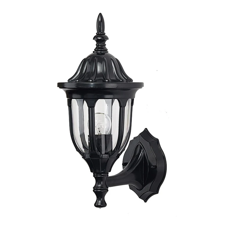 

Modern Villa Courtyard Corridor Entrance Black Sconce Wall Lamp Outdoor Waterproof Tourism Landscape E27 Led Lighting