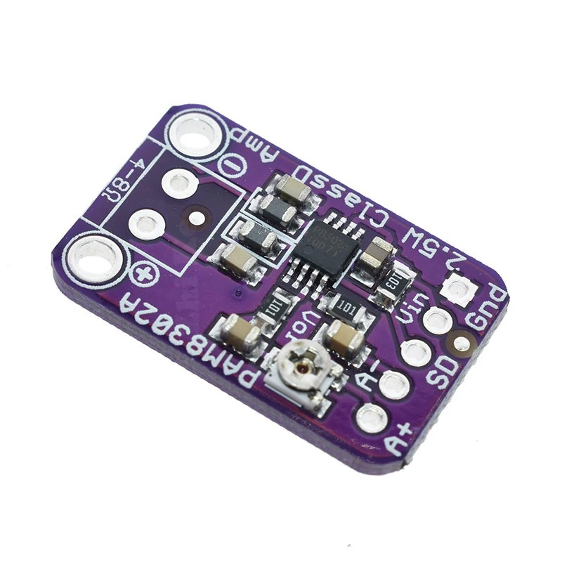 CJMCU8302 PAM8302A 2.5W Single Channel Mono Class D Amp Audio Stereo Amplifier Module Development Board with Pin