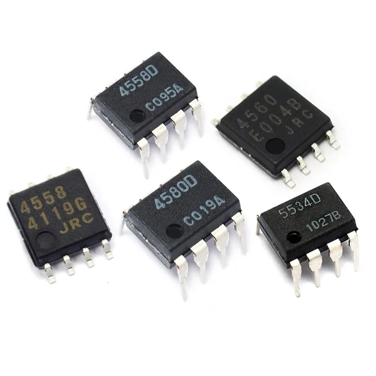 5PCS NJM4558D JRC4558D NJM4558M / 4560/5534 d dual operational amplifier IC chips