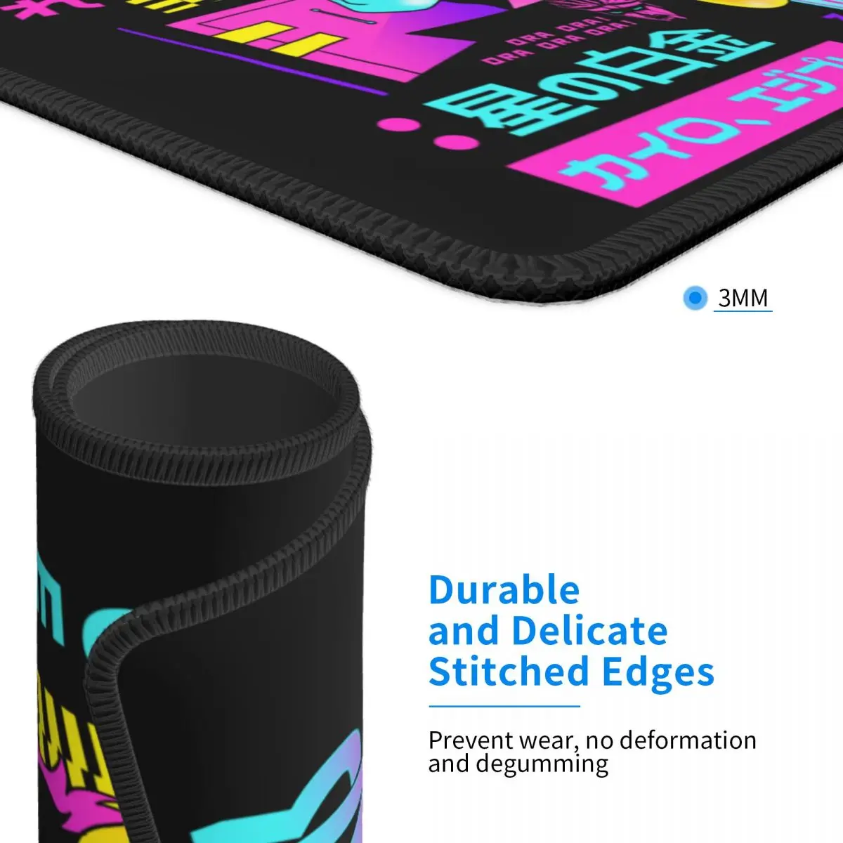 Jojo Bizarre Adventure Mouse Pad Gamer Mousepad Non-Slip Rubber Vaporwave Aesthetic Jotaro Kujo Manga Computer PC Desk Mat