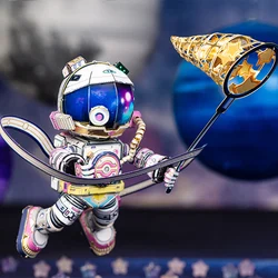 MMZ MODEL MU 3D Metal Puzzle Spaceman Astronaut Model Kits DIY 3D Laser Cut Assemble Jigsaw Toys GIFT For Adult Children